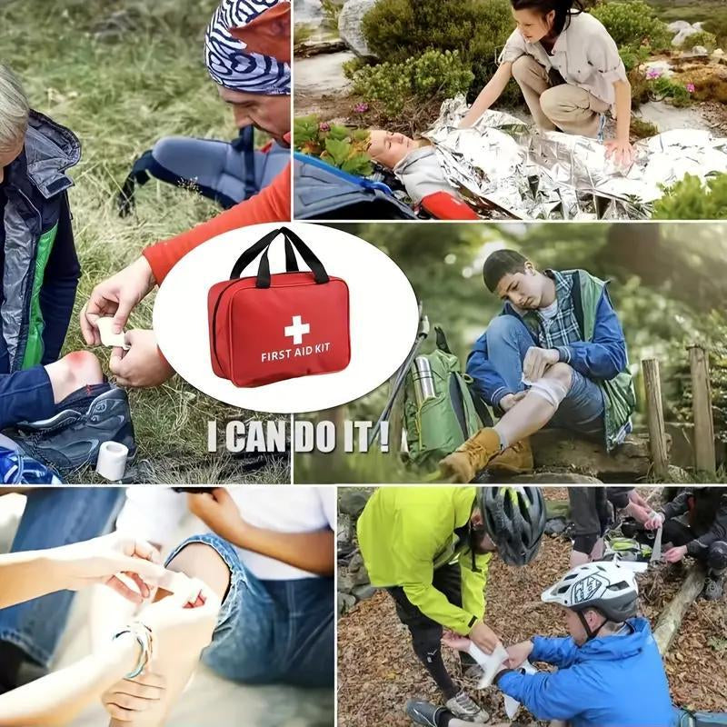 Essential Adventure Ready First Aid Kit - Your Portable Emergency Solution for Hiking, Camping, and Travel!