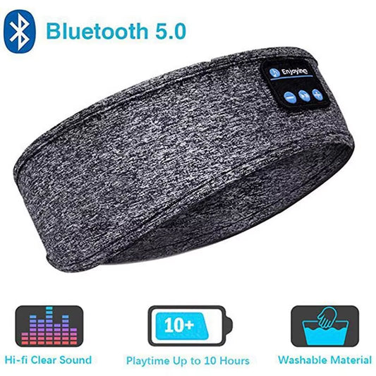 Wireless Bluetooth Sports Headband Earphones - Comfortable Music Eye Mask for Sleeping and Active Lifestyles